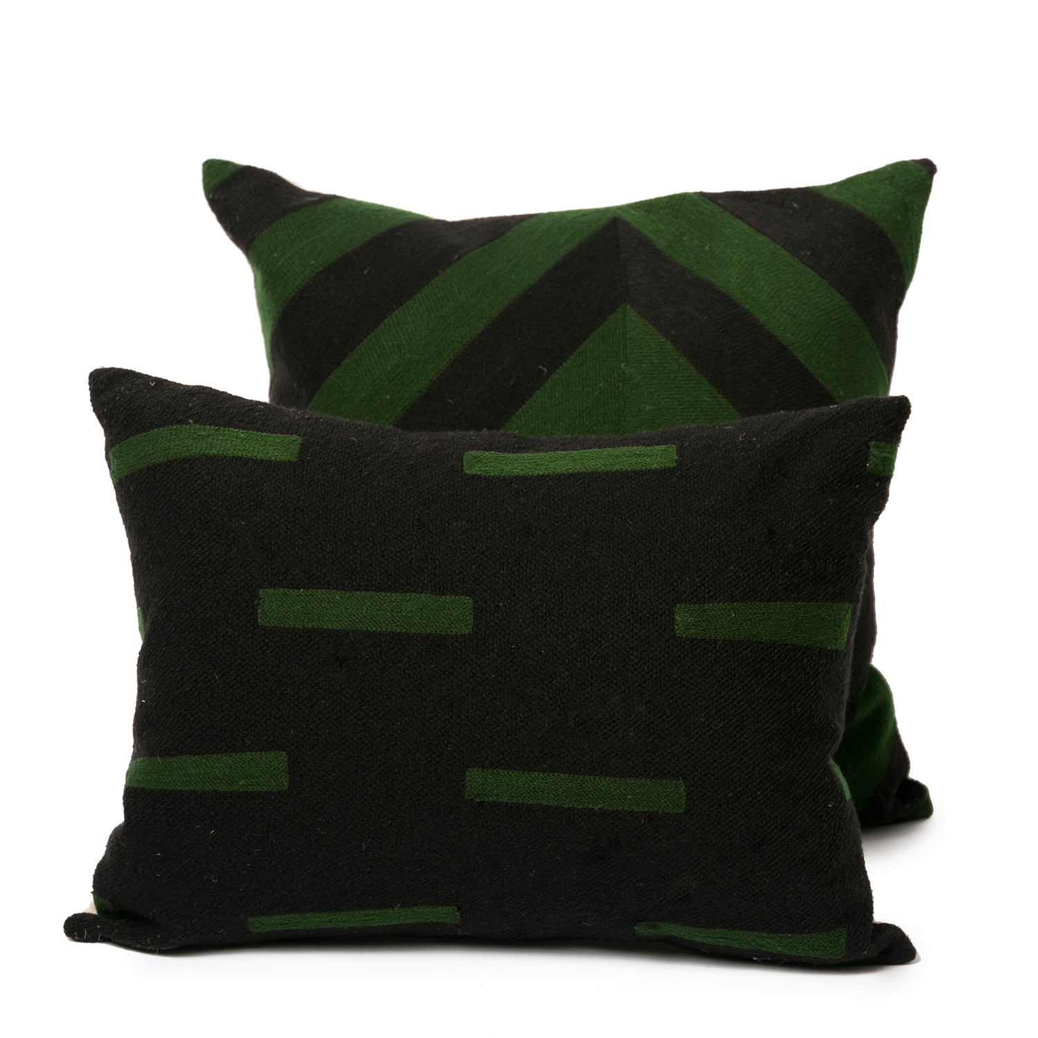 RECH NEGRO Y VERDE CAZA 40X40