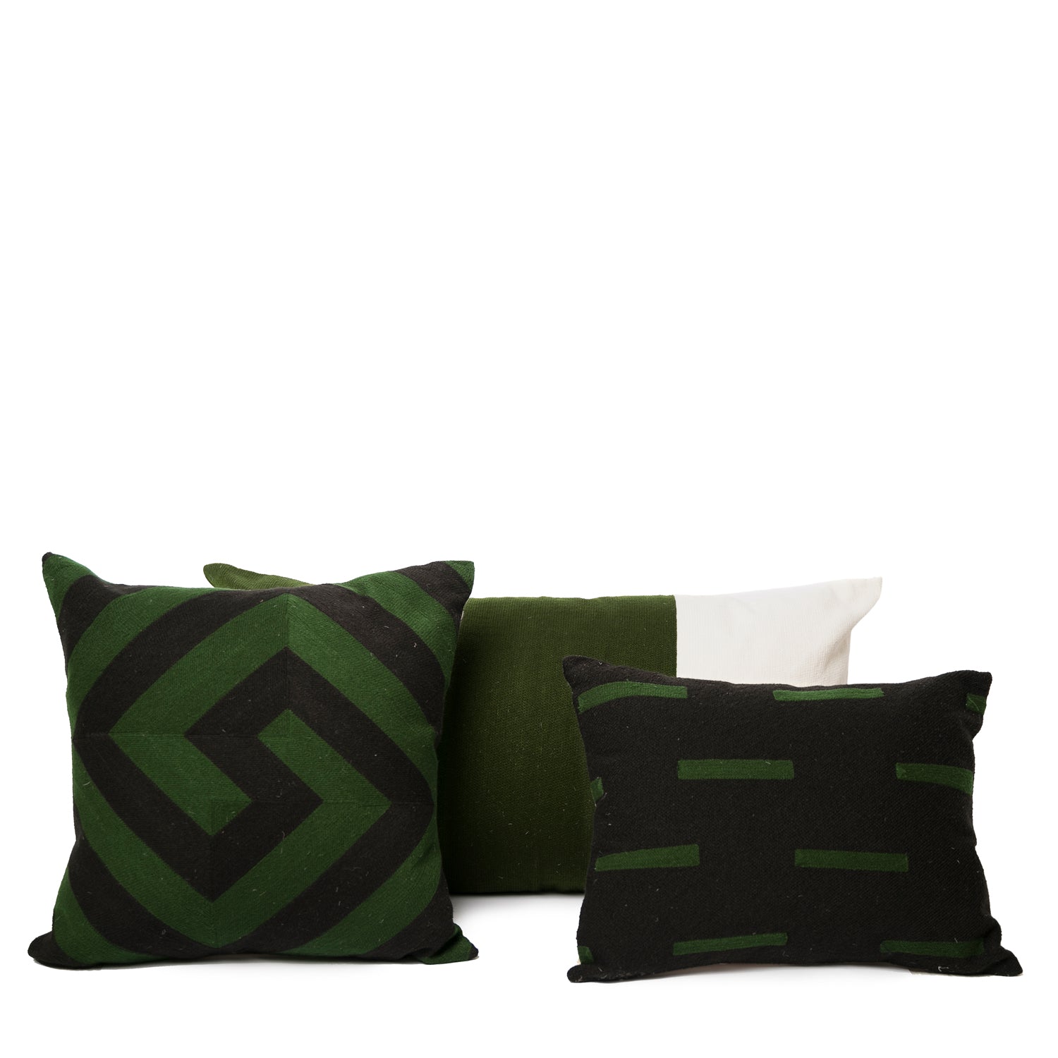 RECH NEGRO Y VERDE CAZA 40X40