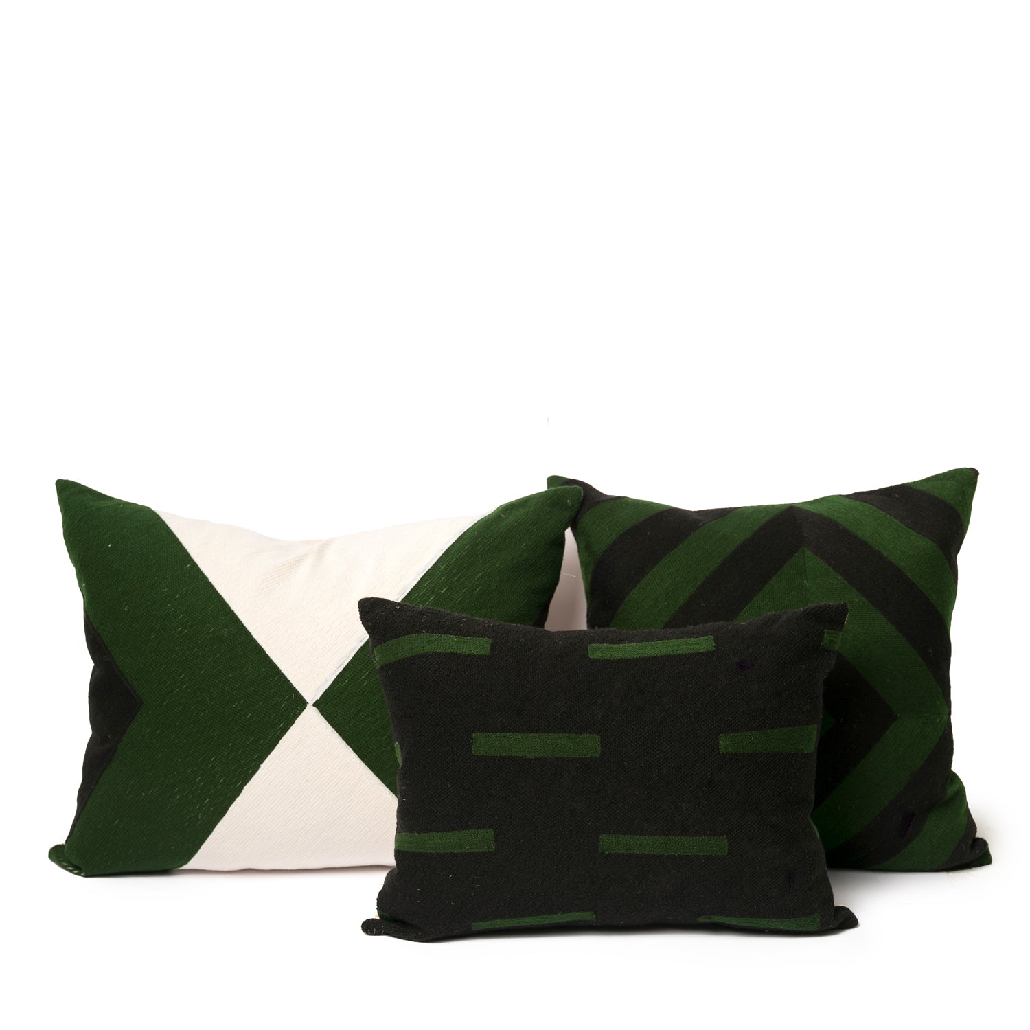 RECH NEGRO Y VERDE CAZA 40X40