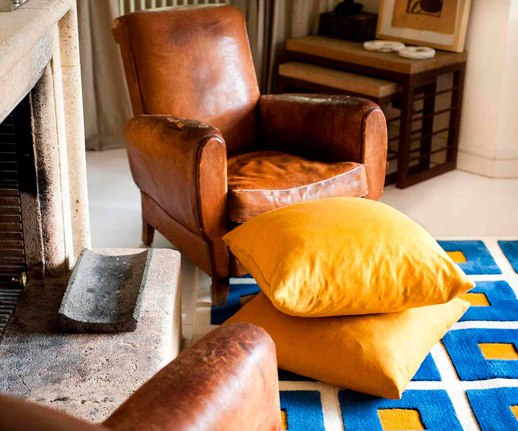 Alfombra DAMAS AZUL - Kilombo Rugs